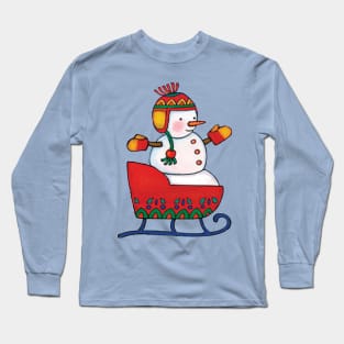 Snow Child and New Sled Long Sleeve T-Shirt